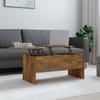 VidaXL Coffee Table Smoked Oak 102x50.5x46.5 Cm Engineered Wood 819299