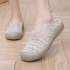 Shoes women's 2025 summer breathable new walking shoes soft-soled non-slip single shoes casual and comfortable one-pedal mother shoes