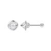 ORSA JEWELS 14K Gold 925 Sterling Silver Pearl Mini Small Stud Earrings for Women Chic Minimalist Office Korean Jewelry GPE136