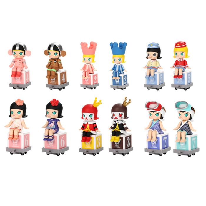 POP MART Molly Happy Train Big Party Collection Mystery Boxes, Single Mystery Box