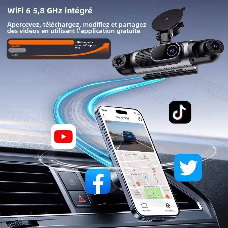 2K 360° Car Dash Cam 4 Channels Video Recorder Car DVR Front Left right Rear View Camera car accessorie Black Box For SUV Toyota