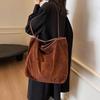 Fashion large-capacity shoulder bag autumn and winter retro underarm tote bag women's new textured messenger bag