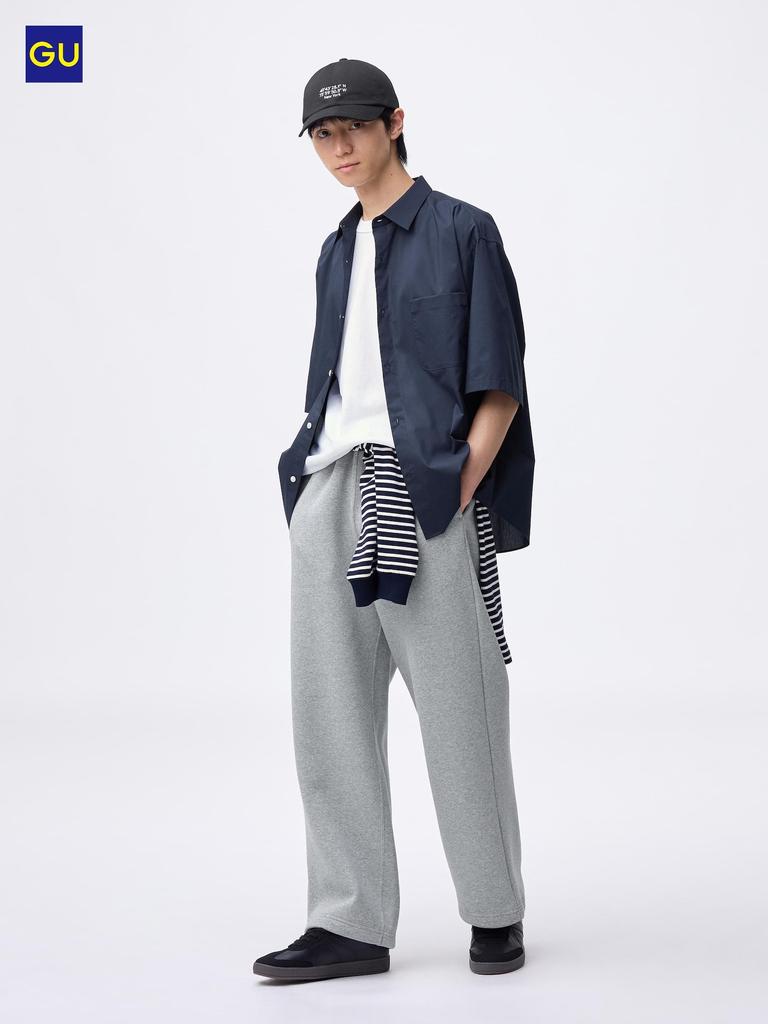 Uniqlo Gu Heavy Weight Sweatshirt Wide Straight Pants