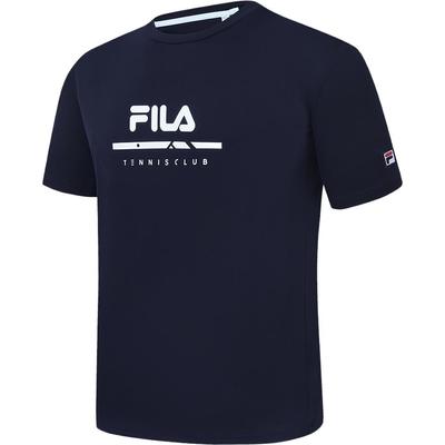2023 Sommer Neu Schnelltrocknend Sonnenschutz Tennis Sport Rundhals Pullover Bedrucktes Kurzarm T-Shirt Herren Tops Dunkelblau A11M323118F-NV