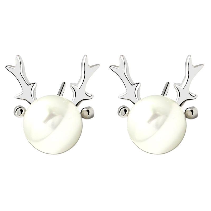 Fashion Antler Earrings For Women, Pure All The Way, Autumn And Winter Bead Earrings, Simple Ear Jewelry