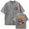 Gewaschenes T-Shirt Dungeon Crawler Carl Spiel Fans T-Shirts Herren Damen Kurzarm Tees