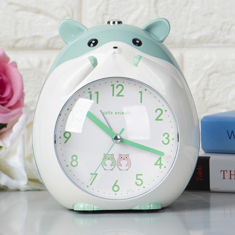 

Креативный новый мультяшный голосовой будильник в виде маленького хомячка, детский студенческий бесшумный светящийся милый электронный будильник для девочки