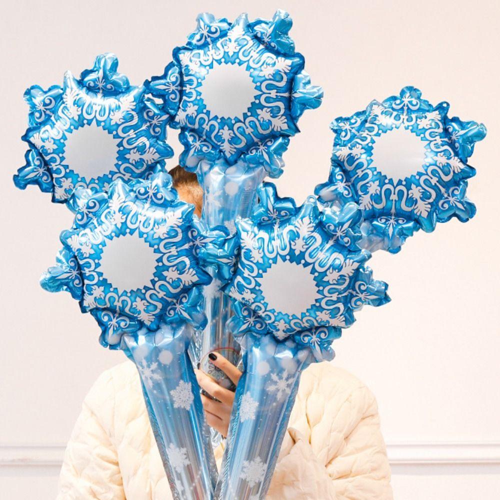 Crystal Ball Christmas Inflatable Stick Cookie House Children's Inflatable Toys Store Decoration