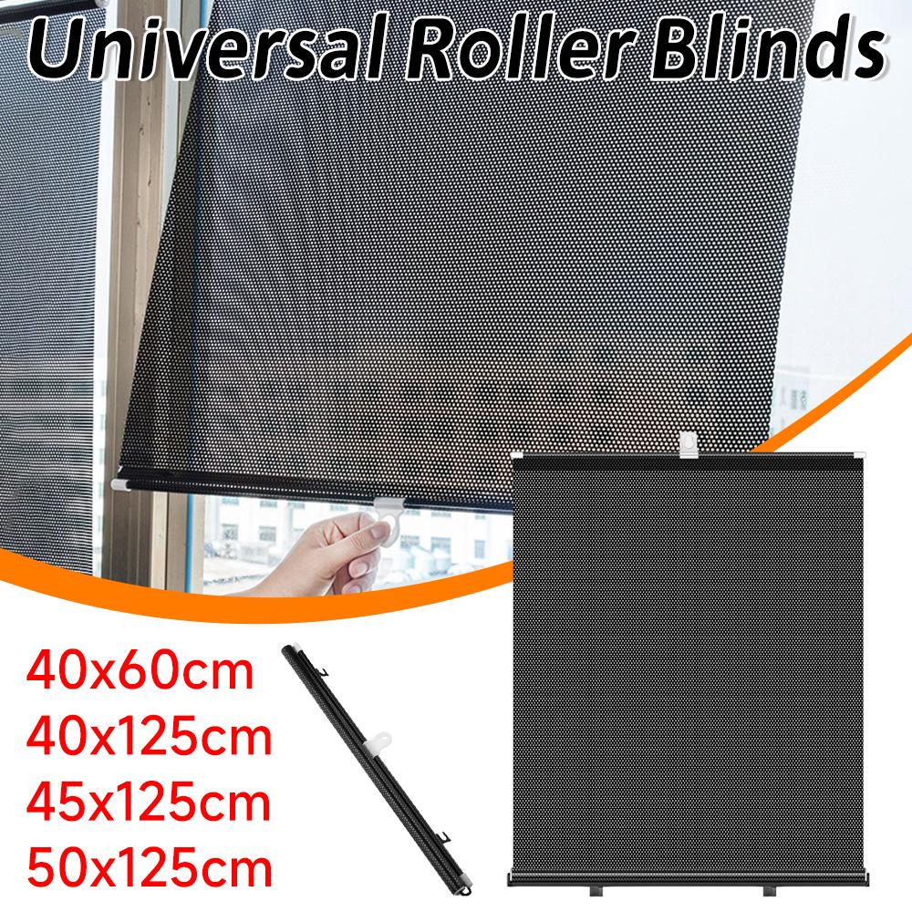 Universal Sun-shading Curtains Cup Home Kitchen Restaurant Nail-free Roller Blinds Suction Bedroom Window Sunshade Shade Curtain