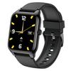 P88 Smart Watch for Men Women Blood Pressure Heart Rate Monitor Sleep Tracker Square Silica Gel Band for Remote Control Calendar