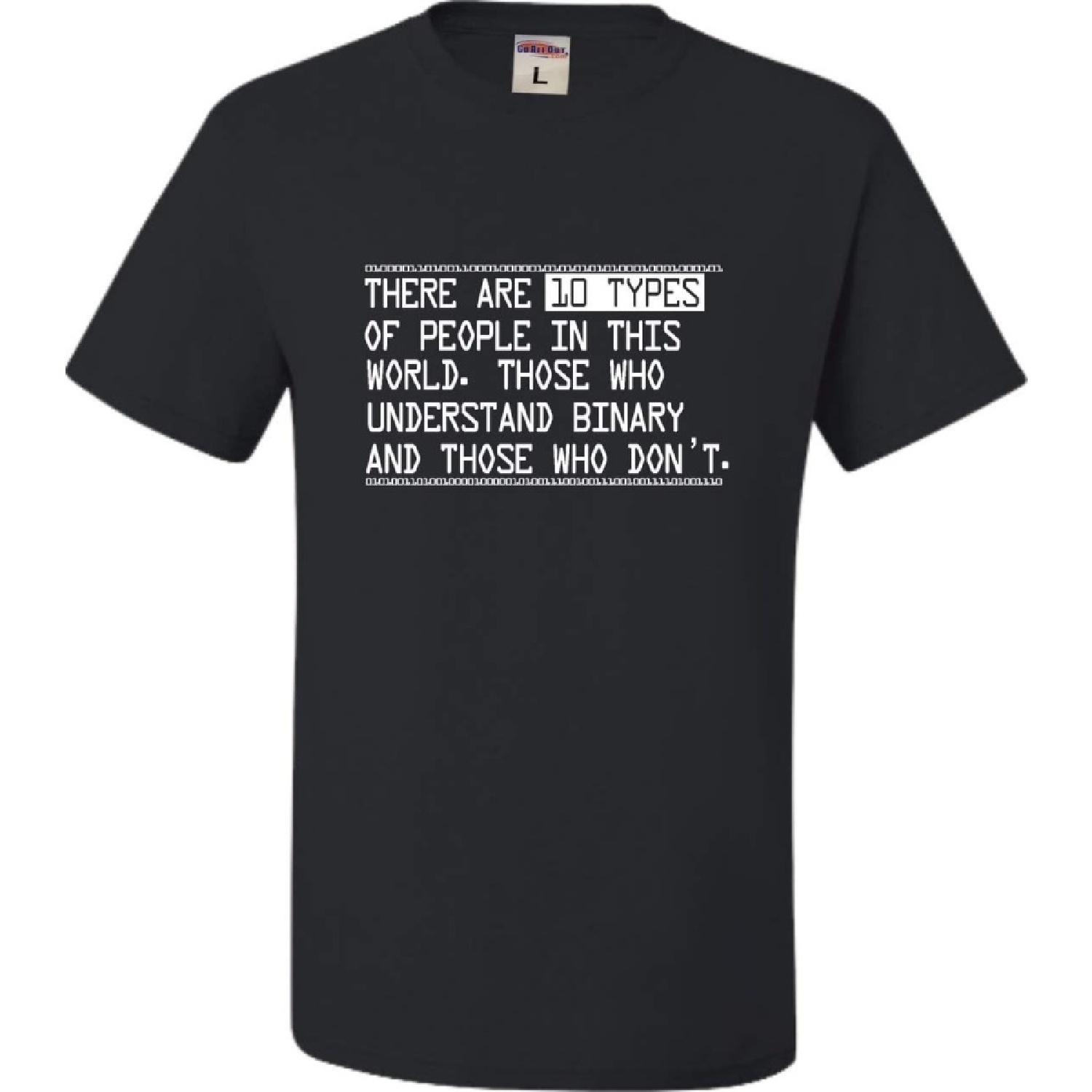 Adult There Are 10 Types Of People In This World Binary Fun T-Shirt S