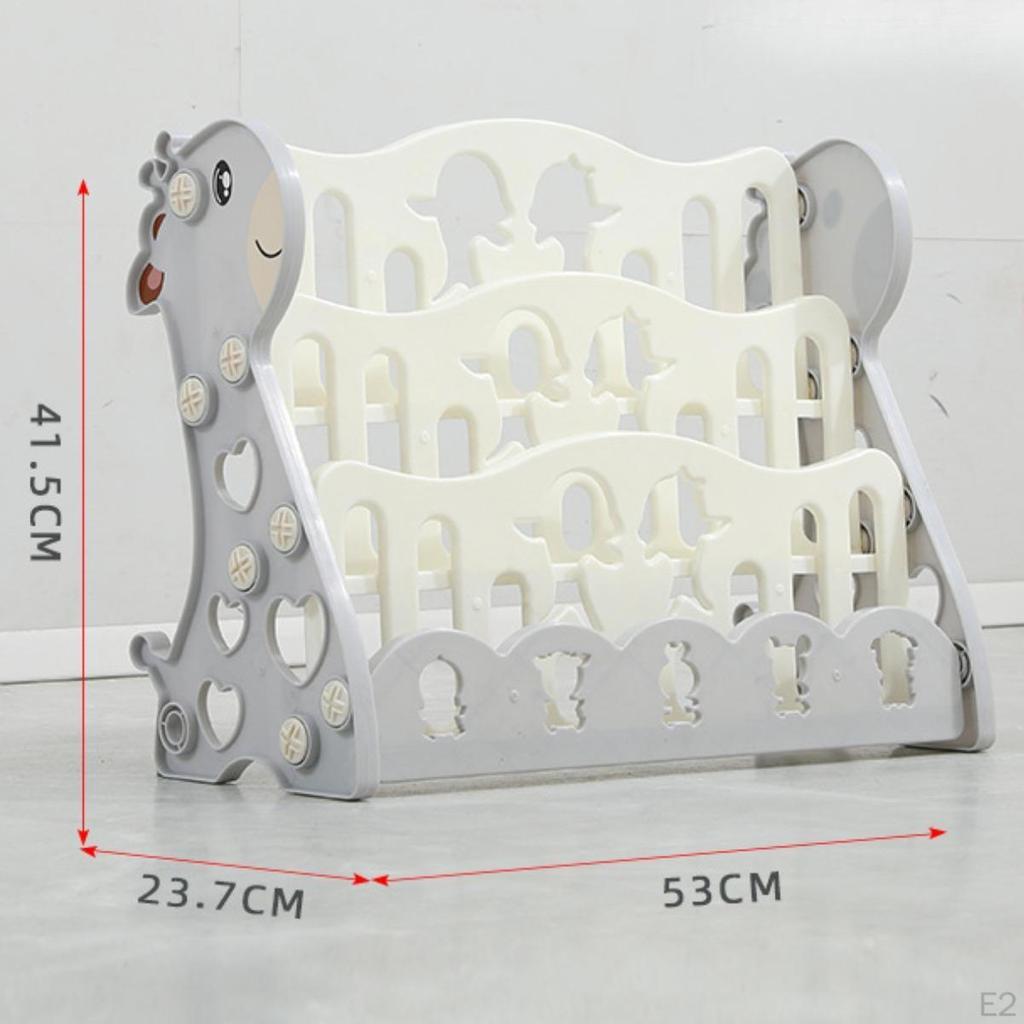 Kids Bookshelf Utility Magazines Organizer for Nursery Office Classrooms