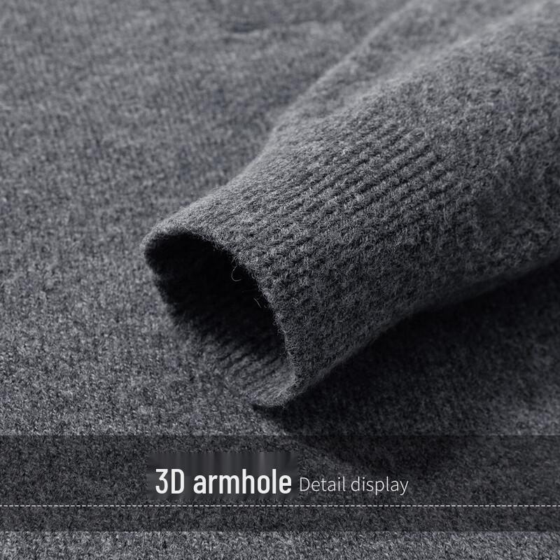 Men's Heavyweight Wool-Blend Henley Knit Sweater