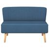 Fabric Sofa 117 X 55.5 X 77 Cm Blue
