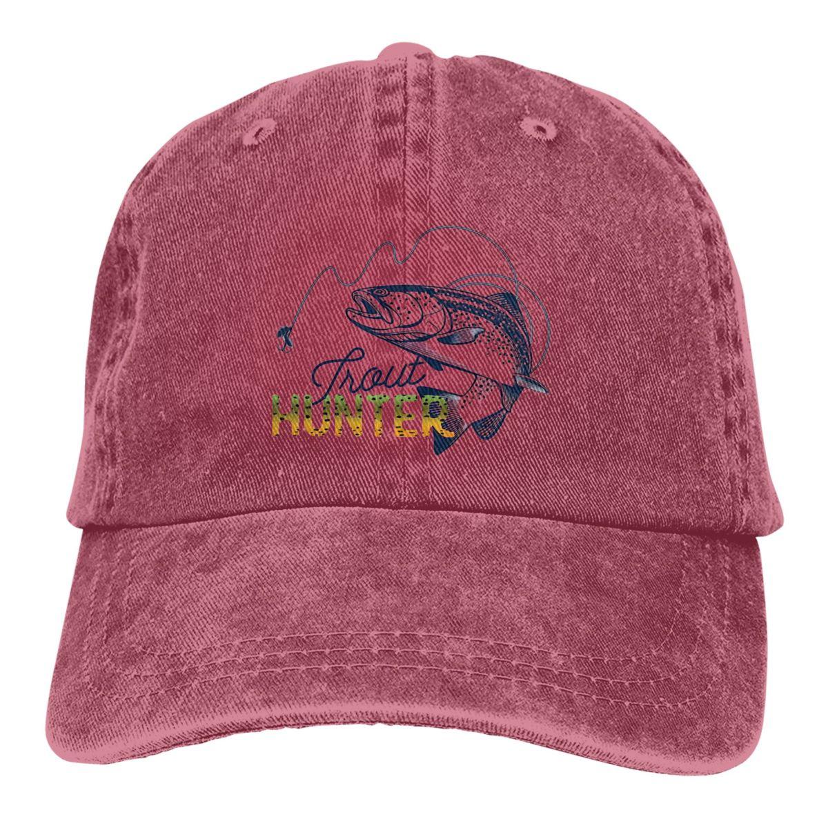 

Fly Fishing Trout Rainbow Hunter Fishing Lover Retro Baseball Hat Cotton Sun Protaction Caps Unisex Casual Golf Hats One Size