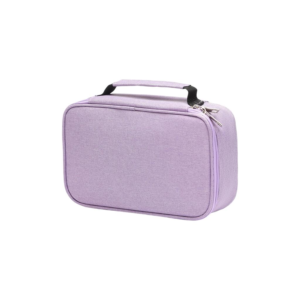 Portable Lunch Bag Insulated Storage Tote with Zipper Closure and Handle for Office School Travel Picnic Use