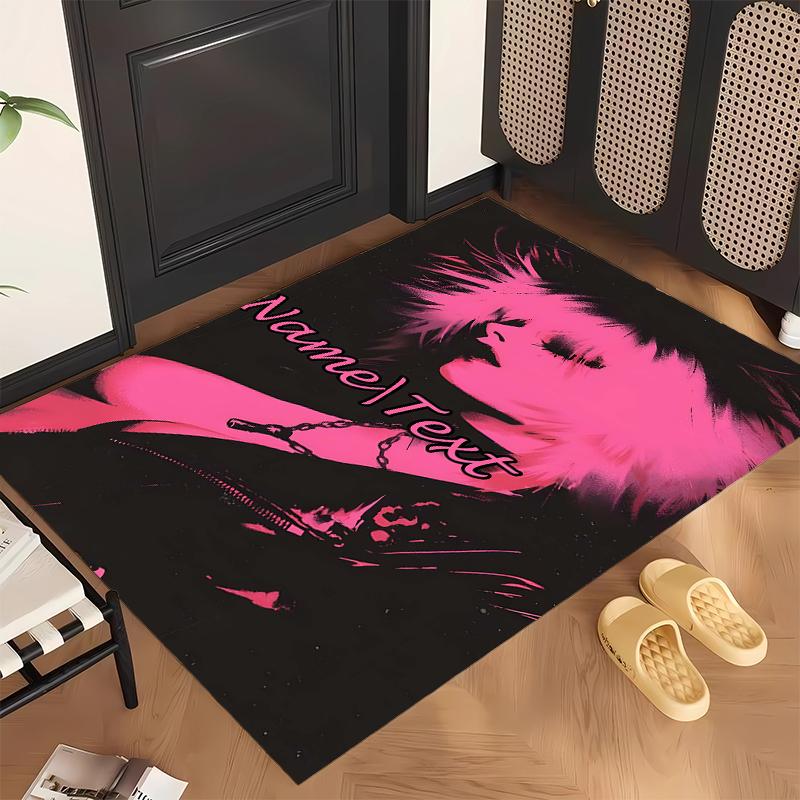 Dark Gothic (19) Personalized name Office Carpet Stylish Decor for Living Room Bedroom Kitchen