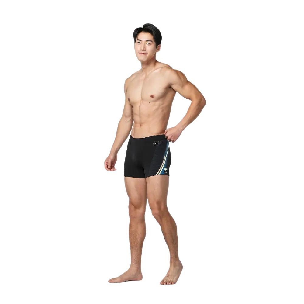 DECATHLON Fiti Quick Dry Breathable High Stretch Swim Trunks Men's Black