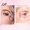Eye Tail Stickers 5 Sheets Glitter Butterfly Stickers Temporary Face Tattoos for Kids Party Kids Cartoon Decals Festival Makeup Decor Easy Makeup