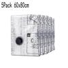 5 Pack Vacuum Storage Bags Space Saver Bags Compression for Comforters Blankets Bedding Organizer Clothes Travel Storage