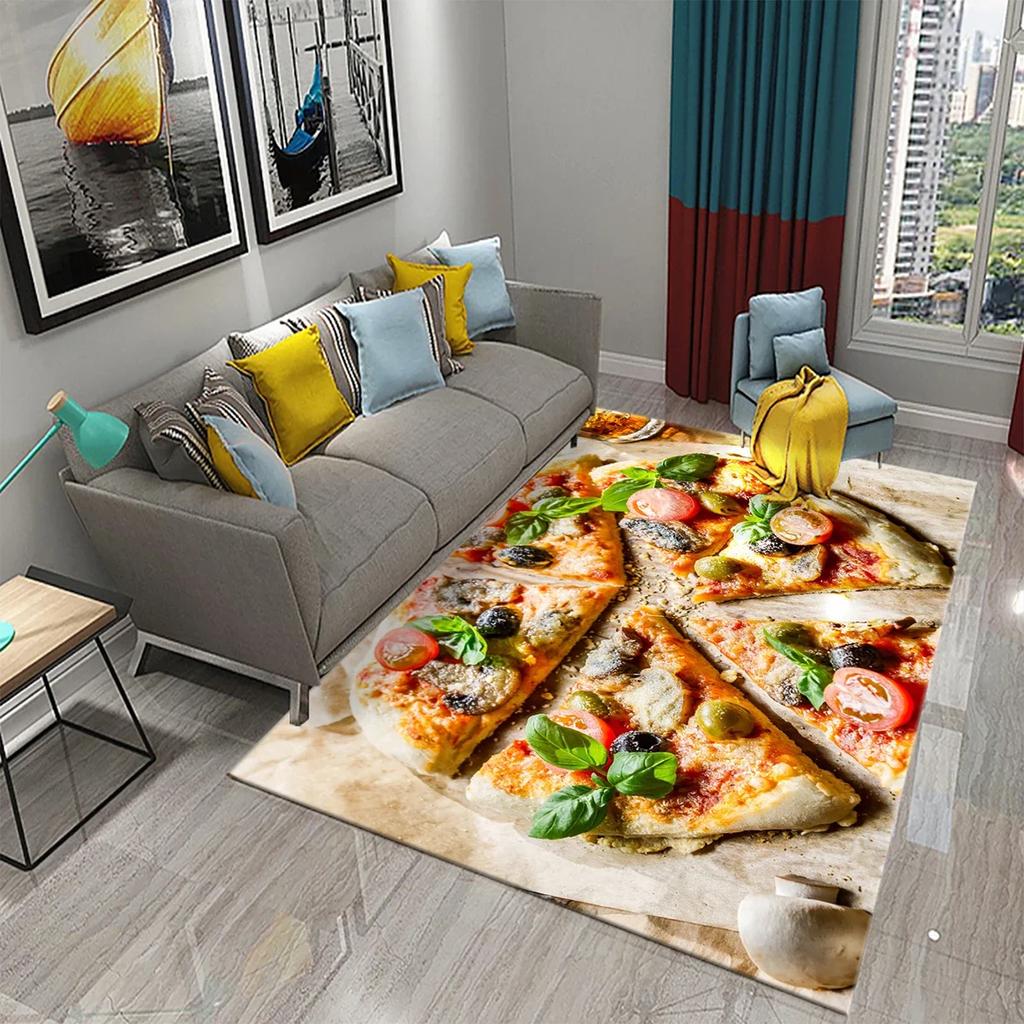 Vegetable Food Theme Carpet Doormat for Bedroom Kitchen Home Floor Decor Living Room Carpet Hallway Bathroom Anti-slip Area Rug