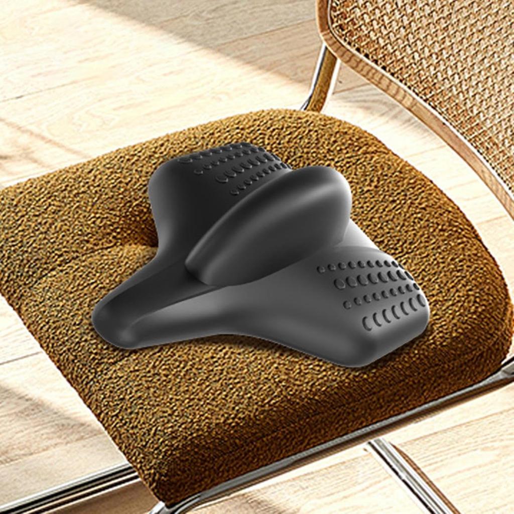 Men's Pelvic Floor Trainer | Hip Strengthening Tool | Sit-on-Top Pelvic Floor Repair for Travel, Office & Home - Black