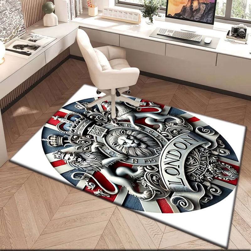 1pc British Empire London England Carpet Rug for Living Room Bedroom Home Sofa Decoration,Kids Play Non-slip Floor Mat