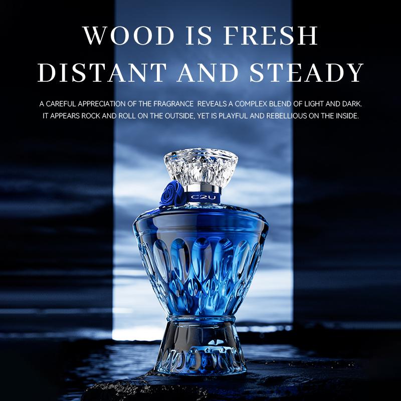 Sapphire Perfume for Men 75ml – Fresh Woody Spicy Long-Lasting EDT