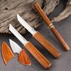 Stainless Steel Kitchen Double Blade Meat Cleaver Combination Paring Barbecue Fishing Utility Knife Household Cutter