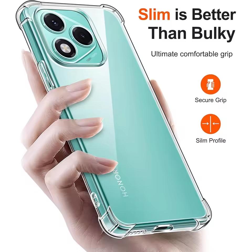 For Honor 400 Lite 400Lite 5G Case Shockproof Transparent Silicone Soft Airbag TPU Phone Case For Honor 400 Lite Protect Cover