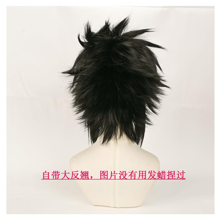 SUNXXCOS Naruto Cosplay Wig, Heat-Resistant, Costume Accessory (Uchiha Sasuke)