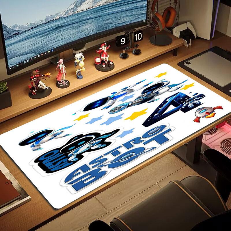 ASTRO BOT Custom Name Large Size Mouse Pad Large Gaming Table Cushion Non-slip Laptop Tablet Big Mousepad XXL Mat Mini PC Playmat With Lock Edge