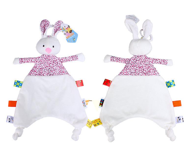 Newborn Sleep Toy Stuffed Plush Sleeping Partner Soft Snuggle Blanket Comforter Cuddle Appease Towel Doll Toys For Sleep Baby