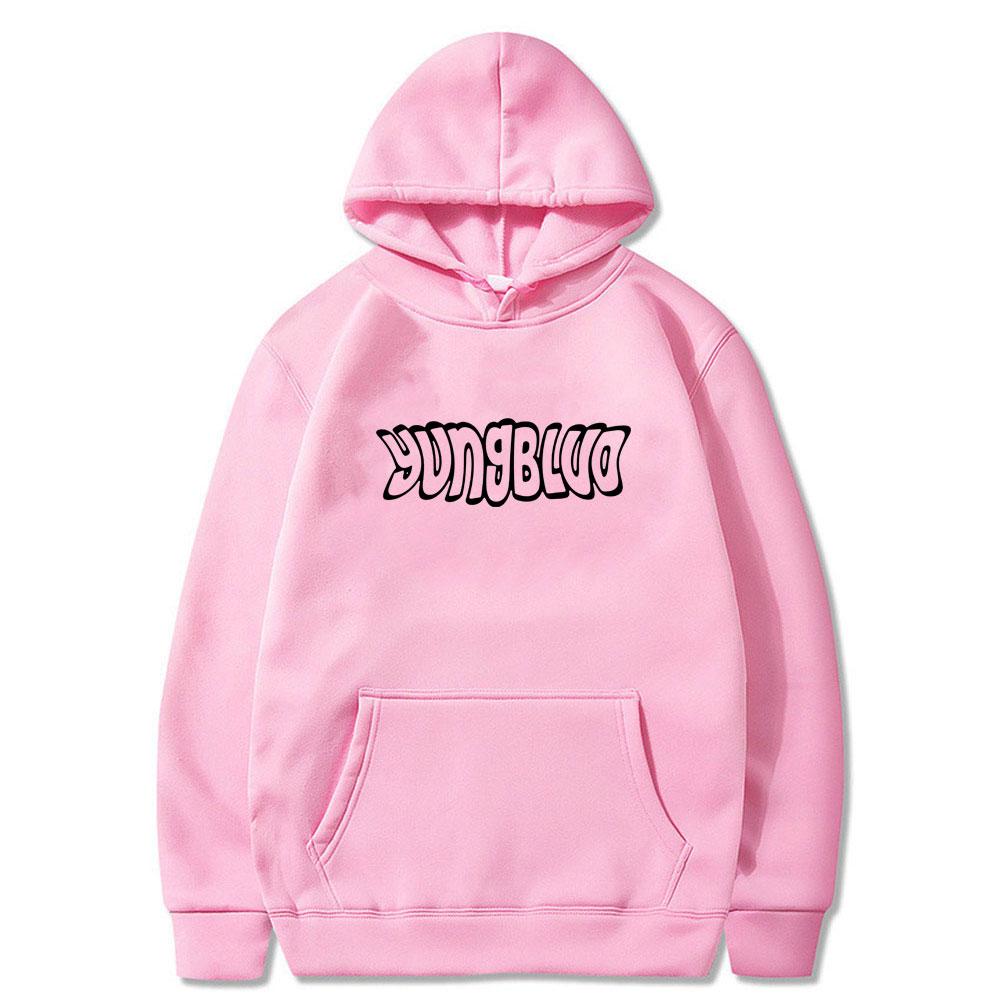 Rock musician Yungblood Men's hoodie with a deformed logo large-sized hip-hop rock streetwear men's hoodie
