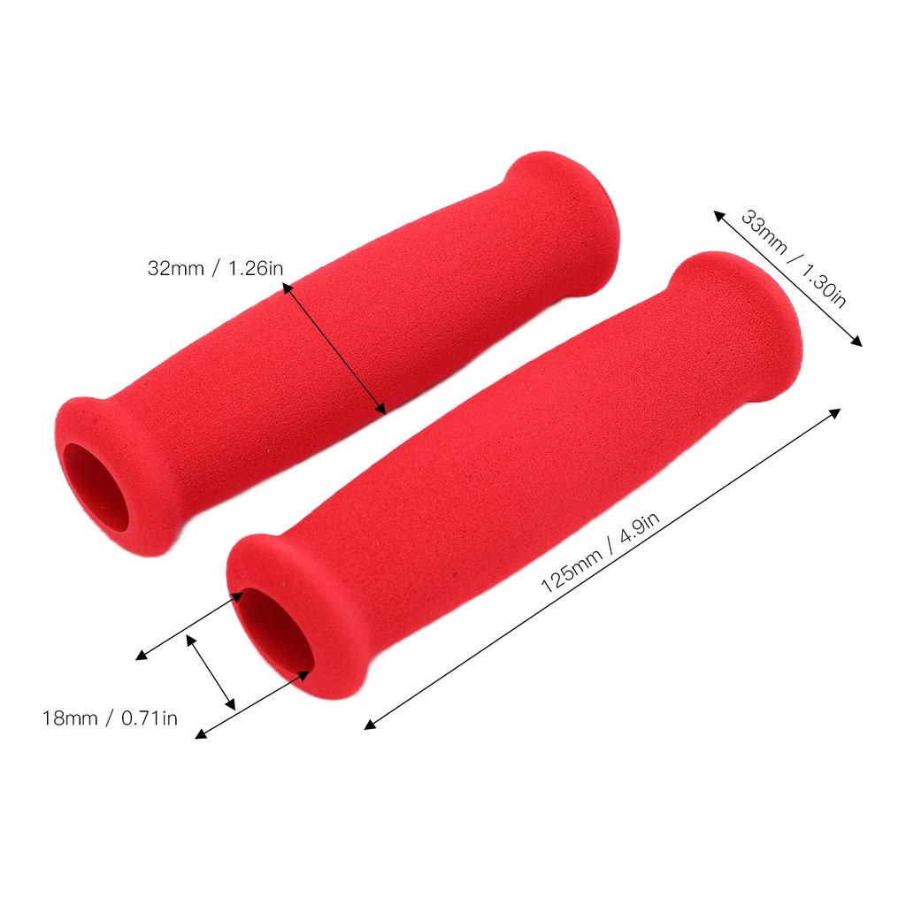 2pcs Hand Grips Covers Foam Sponge Anti Slip Lightweight   Handlebars Protectors for Road Mountain  