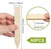 Multipurpose Wooden Plant Labels Pointed Wooden Garden Marker Waterproof Plant
