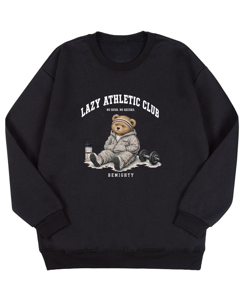 BEMIGHTY Lac Bear Oversized Double-Sided Sweatshirt Melange Grey