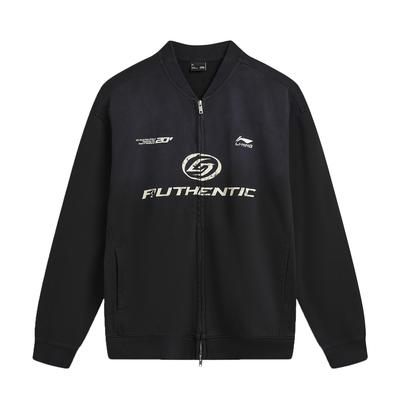 Li Ning Loose Fit Baseball Collar Couple Jacket Unisex Jackets AWDW351-1