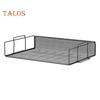 Desktop File Rack Storage Rack Stackable Paper Sorter Desktop File Rack 2 Trays Mesh Metal Structure Envelopes Documents Organizer