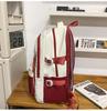 Zaino Color Block di Grande Capacità - Stile Coreano per Studenti delle Medie e Universitari