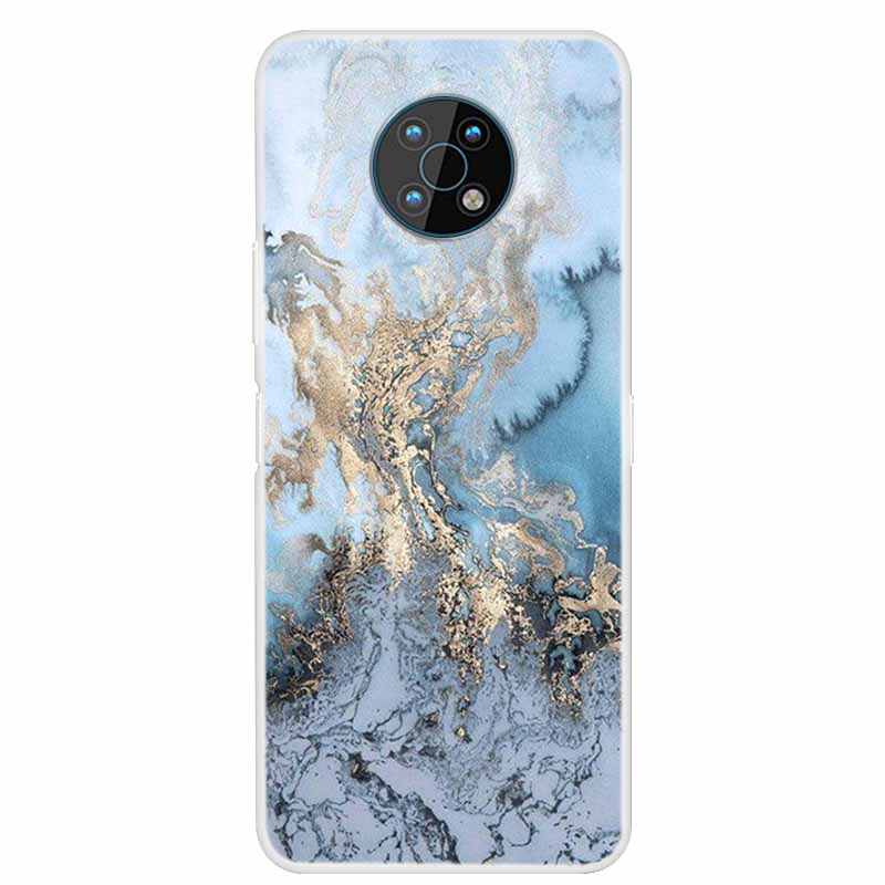 For Nokia G50 Cases G20 G10 G300 Clear Marble Soft Silicone Phone Cases for Nokia G50 5G Back Covers Bumper For NokiaG20 G 50 5G