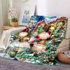 Custom Name Christmas Street Theme Printed Blanket - Perfect for Couch, Bed, Travel & Outdoor Use | Machine Washable, Cozy & Durable.