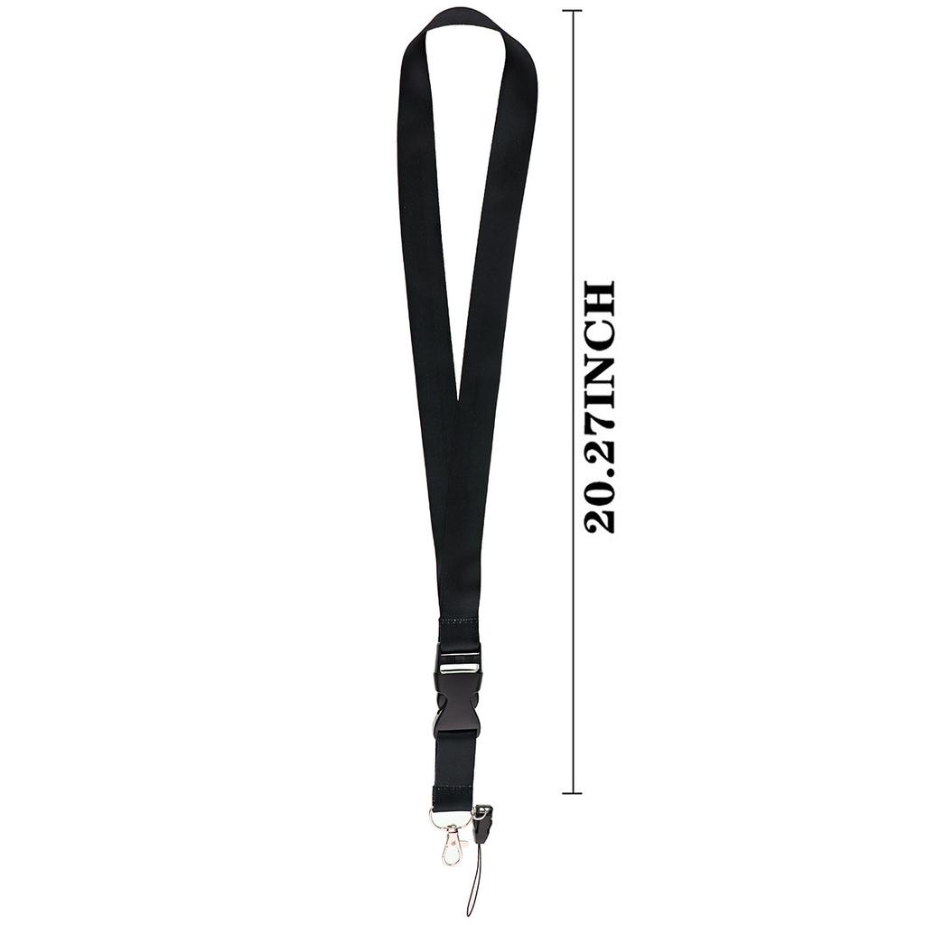 Solid Color Phone Lanyard ID Card Holder Neck Strap Mobile Phone Tag Key Chain