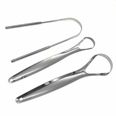 1 cepillo raspador de lengua de acero inoxidable, raspador de limpieza, cuidado bucal, mantiene el aliento fresco, mejora la higiene bucal, herramientas limpiadoras de lengua