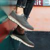 Large size spring and autumn new British style casual shoes breathable sports shoes fly-woven mesh shoes