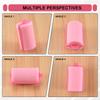 2025 Trend 12Pcs Dark Pink Hair Styling Soft Foam Sponge Rollers Curlers Hairdressing Tool
