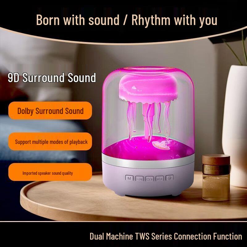 

Jellyfish Speaker: Smart Bluetooth Speaker with Romantic Subwoofer and Stylish LED Lights