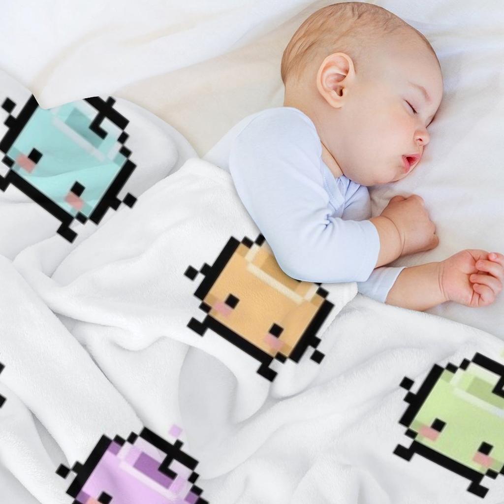 Stardew Valley Pastel Junimos Throw Blanket halloween Soft Plaid For Baby Bed Fashionable Blankets
