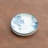 Zen Style Retro Blue & White Porcelain Tea Cup Coaster – Ceramic Anti-Scald Heat Insulation Pad for Gongfu Tea Ceremony.