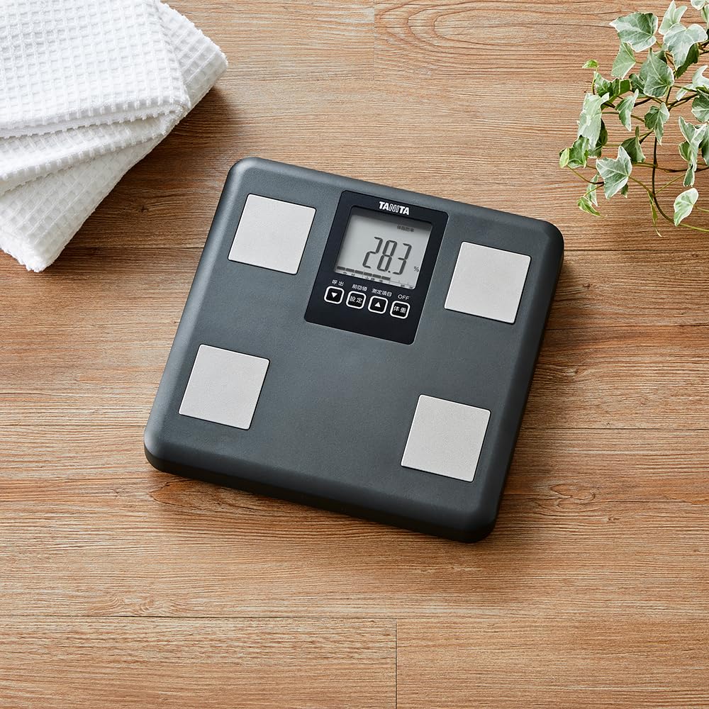 Tanita Digital Body Composition Scale Dark Gray Measures Body Fat and Visceral (BC770DG) - - BMI, Percentage, Fat.